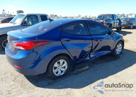 2016 Hyundai Elantra Se from USA, damaged, VIN 5NPDH4AE1GH717001